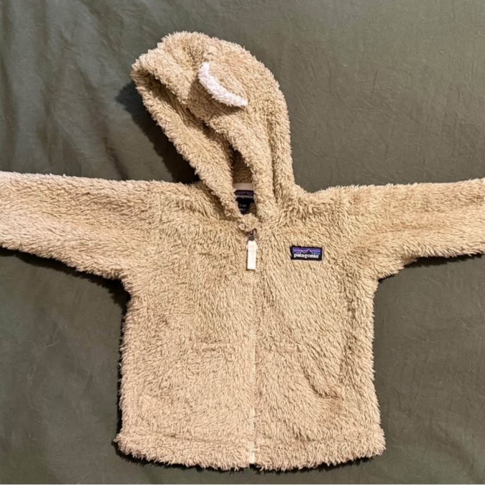 Patagonia Tan Sherpa Fleece Hoodie